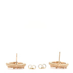 Chanel Pearl Crystal CC Round Earrings Gold
