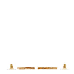 Chanel Enamel Crystal CC Drop Earrings Black Gold