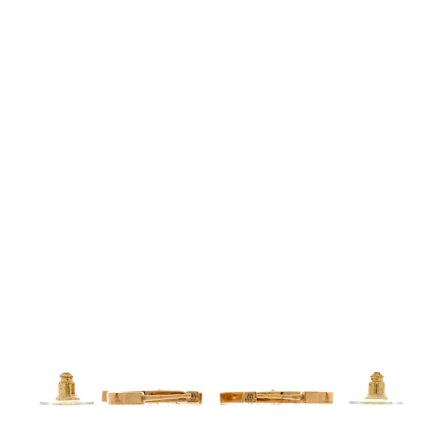 Chanel Enamel Crystal CC Drop Earrings Black Gold