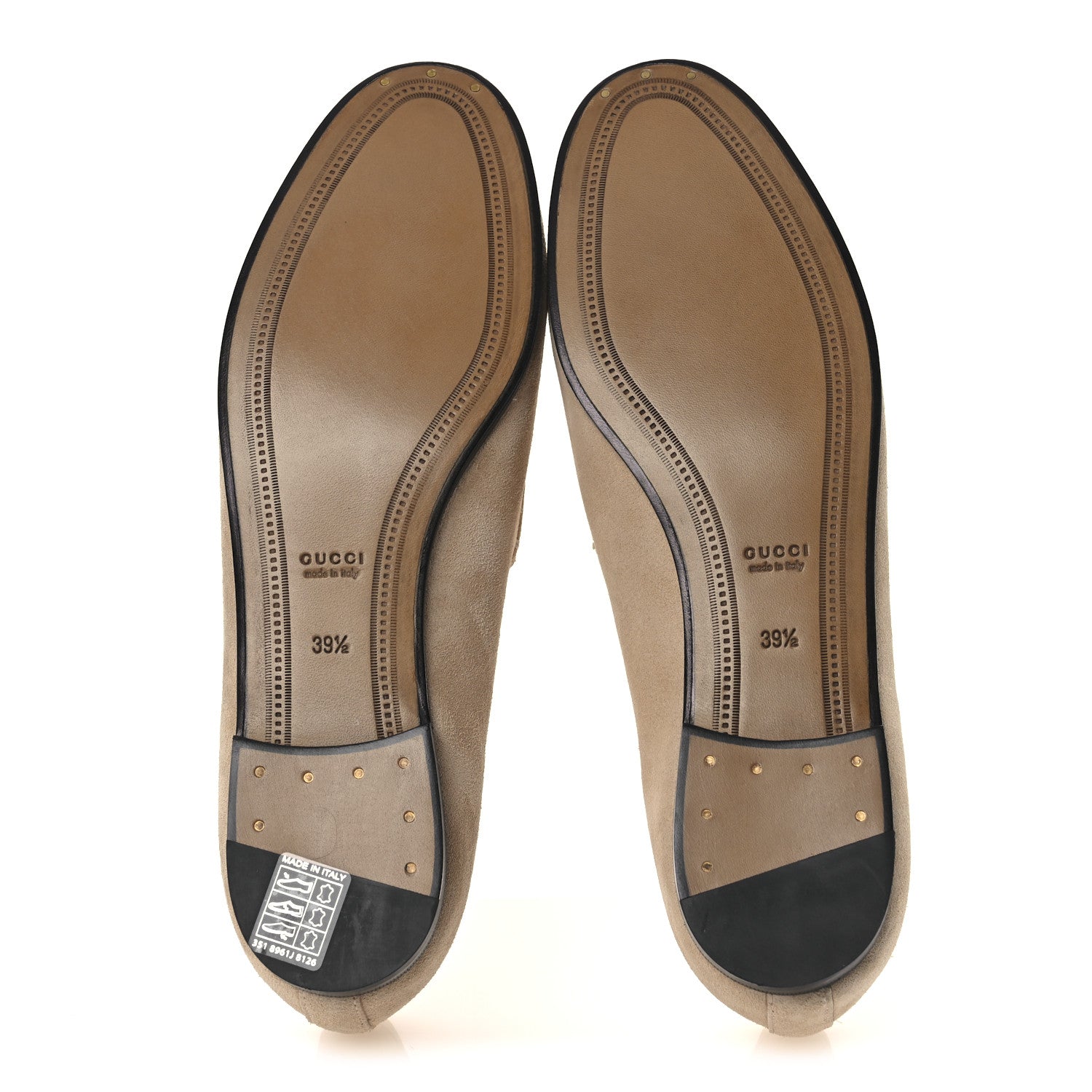 Gucci Suede Horsebit Womens Jordaan Loafers 39.5 Pink Sand