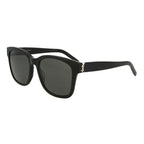 Saint Laurent Sunglasses Cat Eye Full Rim, Shiny Black Frame and Grey Lens SLM68001