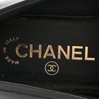 Chanel Lambskin Quilted CC Turnlock Loafers 38 Black