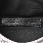 Balenciaga Metallic Agneau Arena Mini Le Cagole Duffle Crossbody Bag Silver