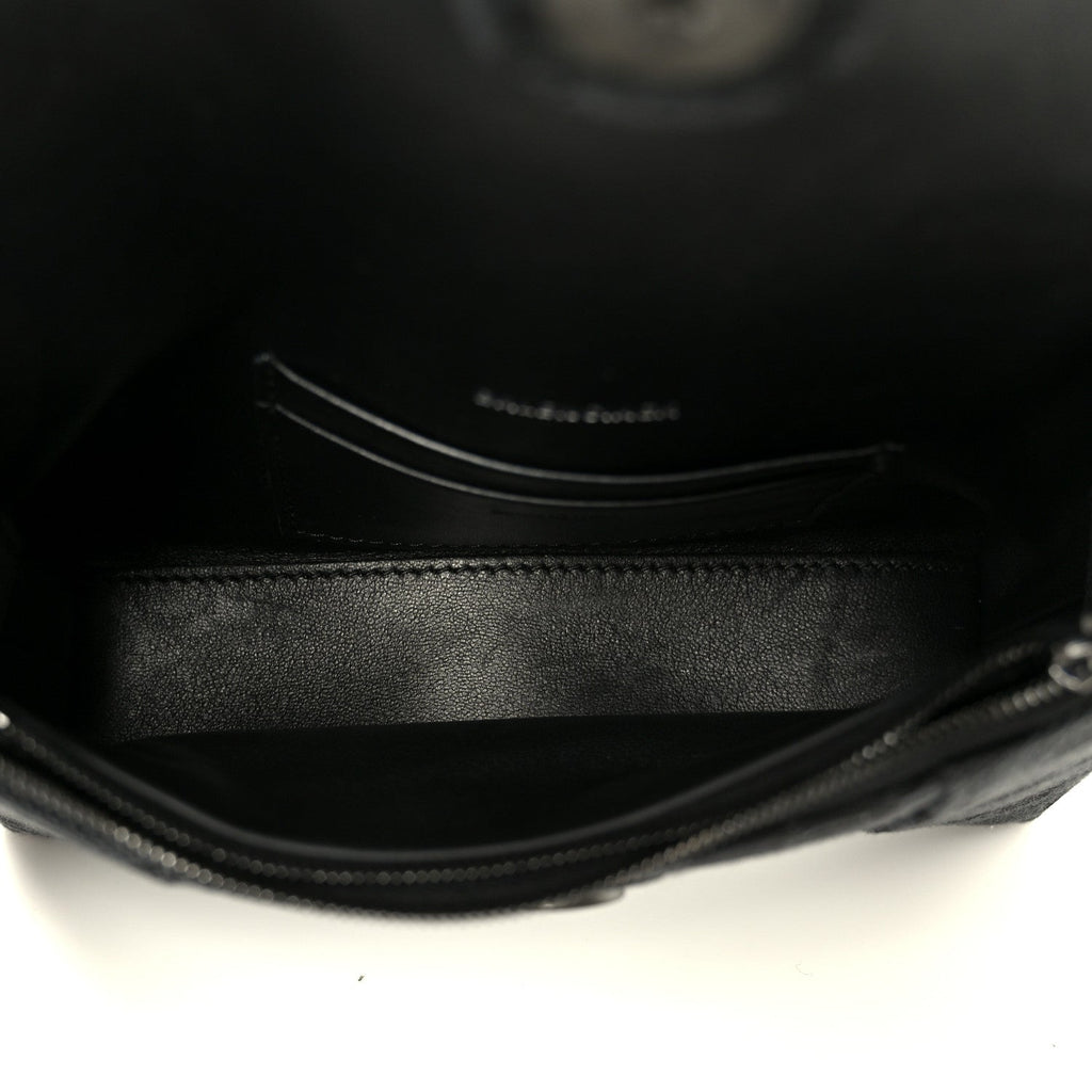 Balenciaga BB Jacquard Monogram  XSS Downtown Shoulder Bag Black