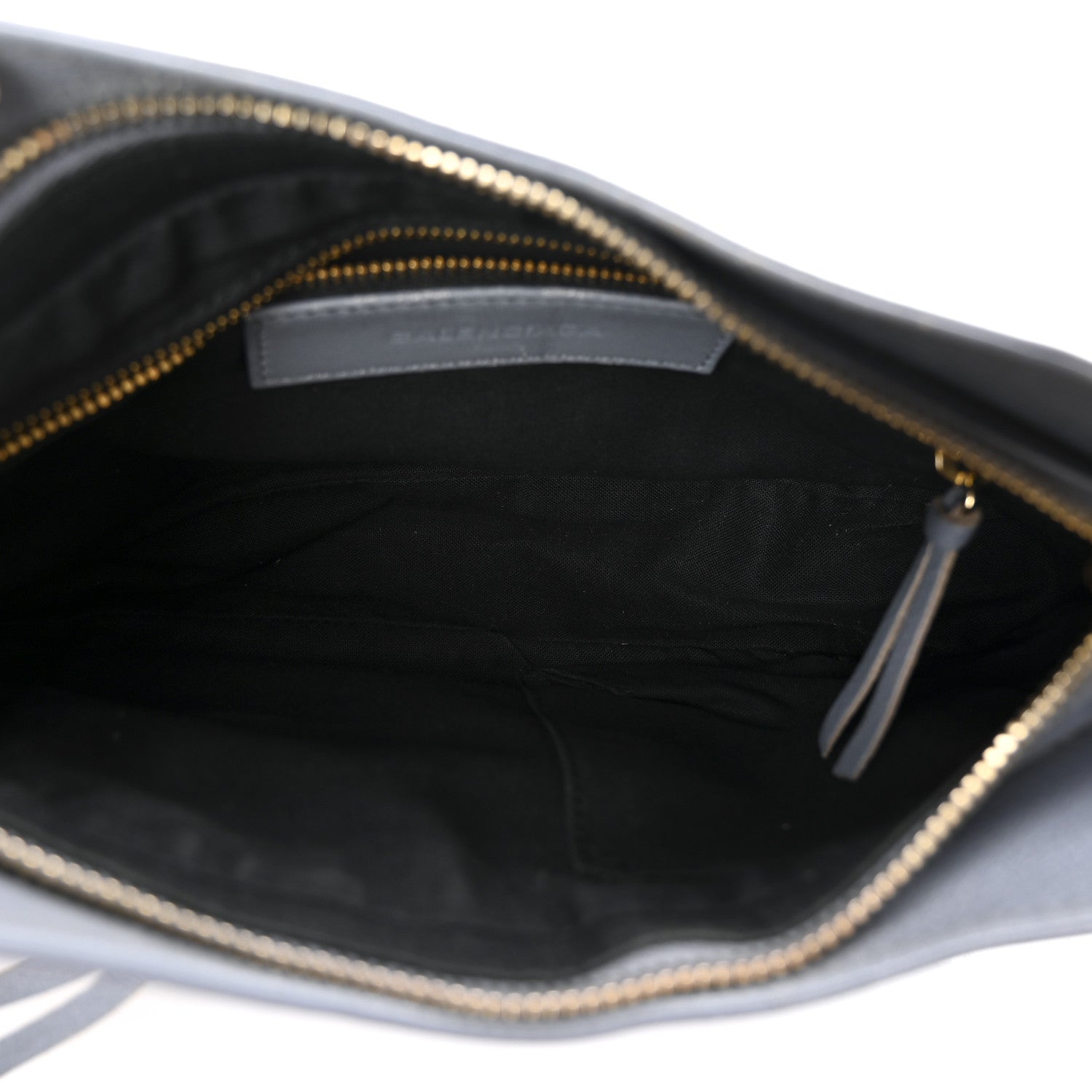 Balenciaga Chevre Gold Metallic Edge Hardware Hip Gris Acier
