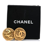Chanel Round CC Clip On Earrings Gold