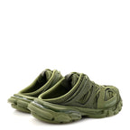 Balenciaga Mesh Rubber Mens Track Mules 41 Kaki
