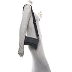 Balenciaga BB Jacquard Monogram  XSS Downtown Shoulder Bag Black