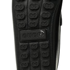 Gucci Soft Clove Calfskin Mens Horsebit Driver Loafers 9 Black