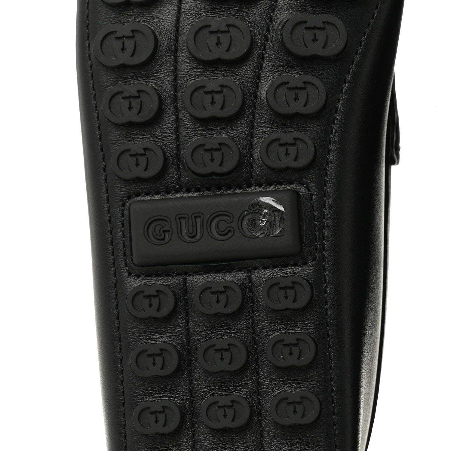 Gucci Soft Clove Calfskin Mens Horsebit Driver Loafers 9 Black