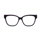Saint Laurent Eyeglasses Square Full Rim, Burgundy Frame and Clear Demo Lens Lens SLM33006