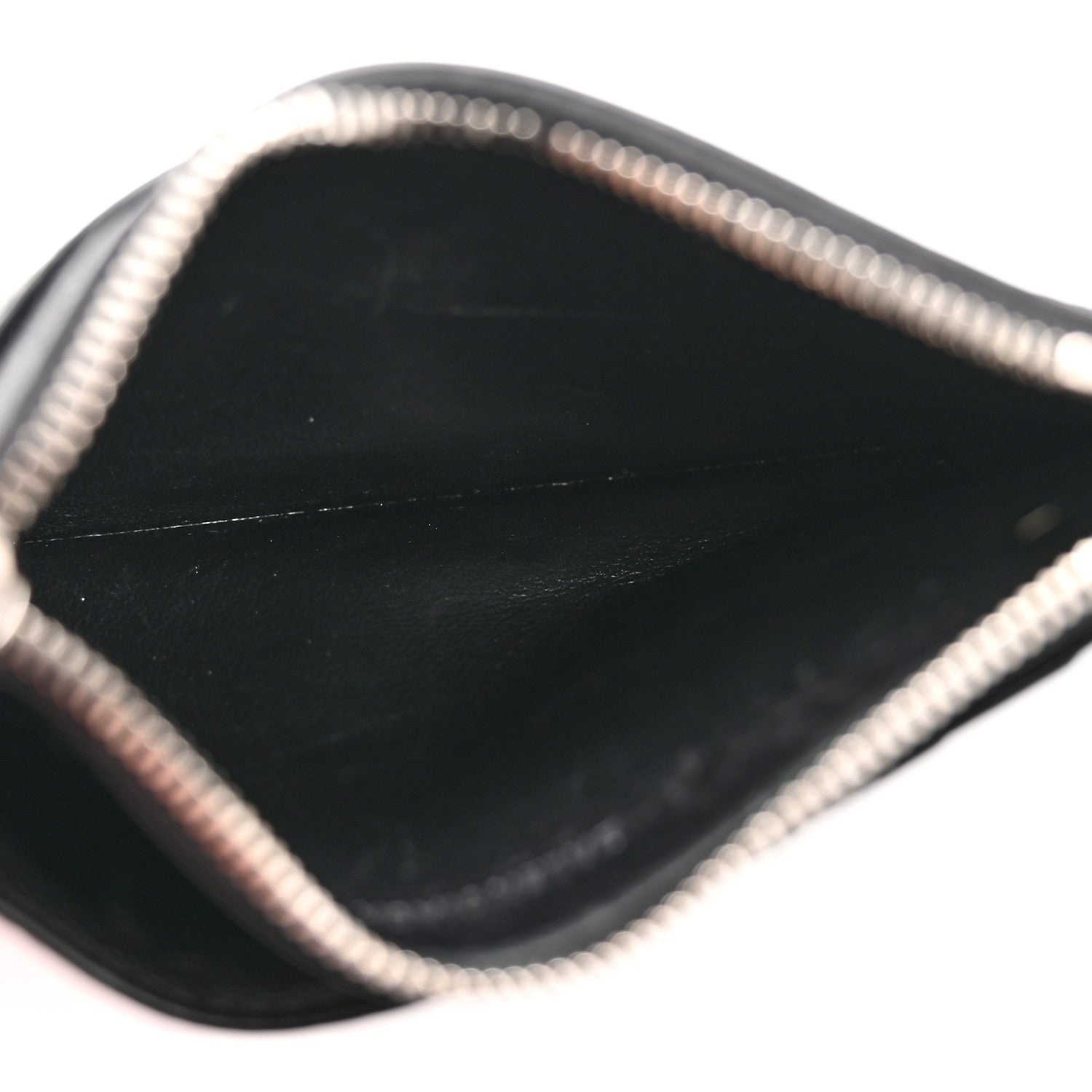Balenciaga Calfskin Hourglass Long Coin Case Card Holder Black