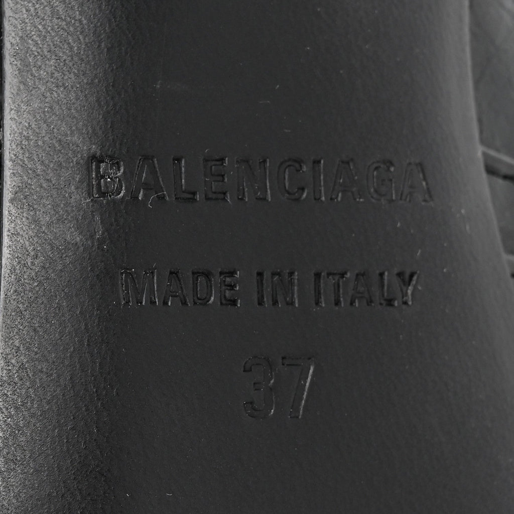 Balenciaga Agneau Arena Cagole 90mm Ankle Boots 37 Black