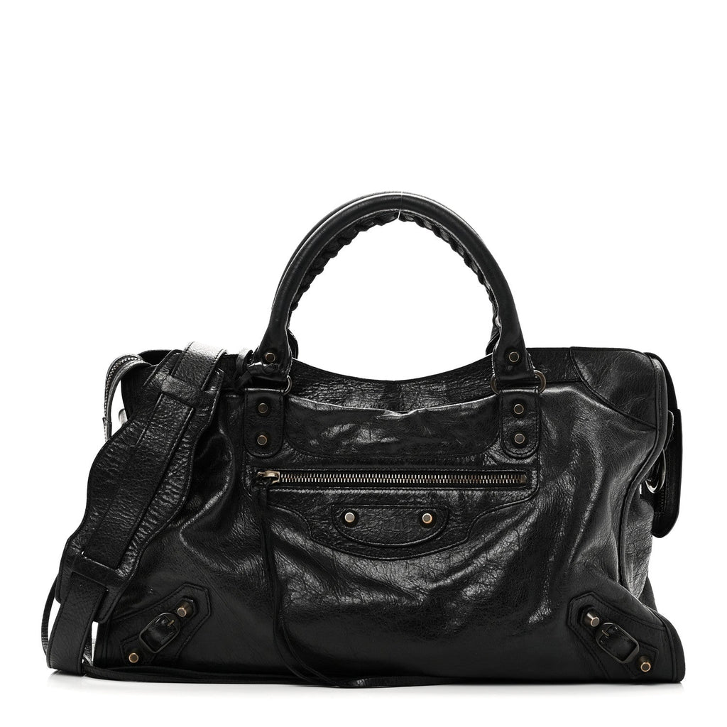 Balenciaga Agneau Classic Hardware City Black