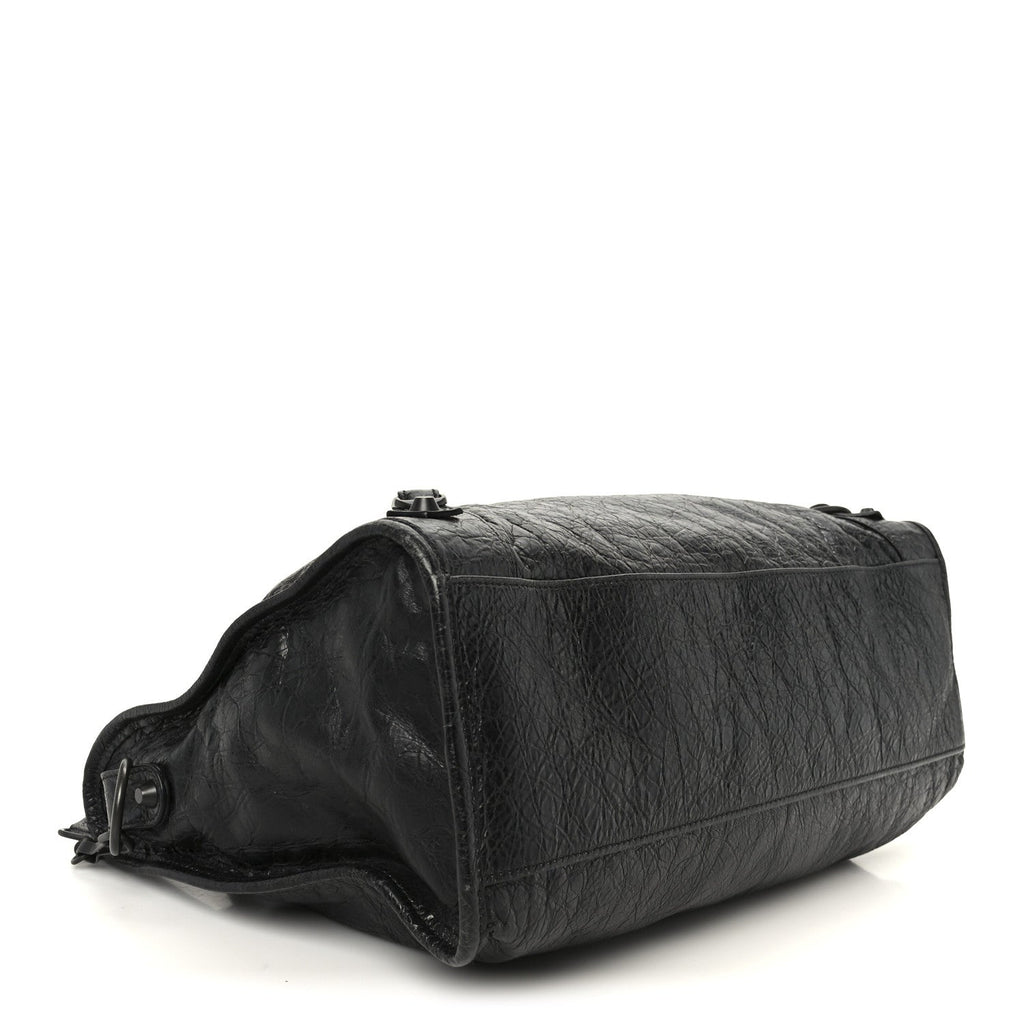 Balenciaga Agneau Arena Storico Classic Hardware Medium Le City Black