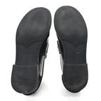 Miu Miu Spazzolato Penny Loafer 39 Black White