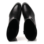 Chanel Suede Calfskin CC Short Boots 37 Black