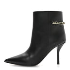 Gucci Calfskin Signoria Ankle Boots 36 Black