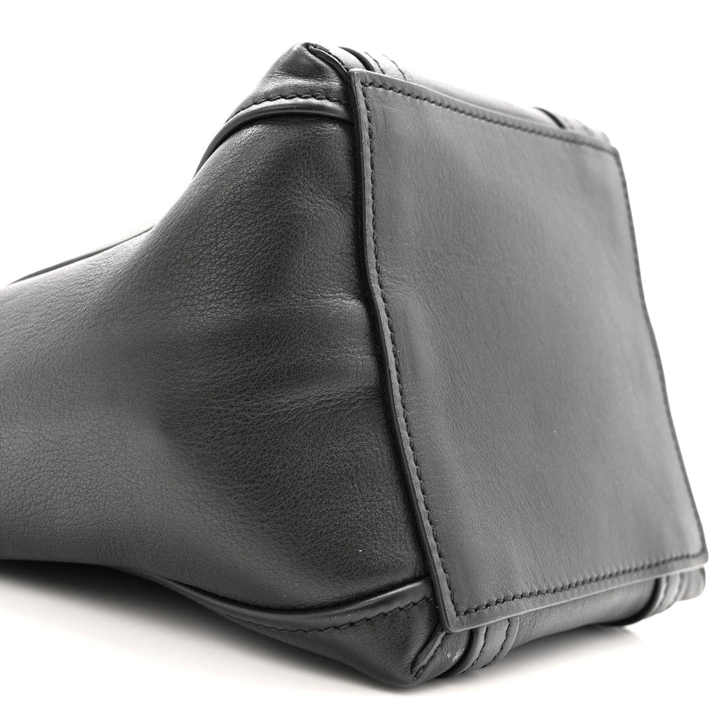 Balenciaga Calfskin XS Laundry Cabas Tote Black
