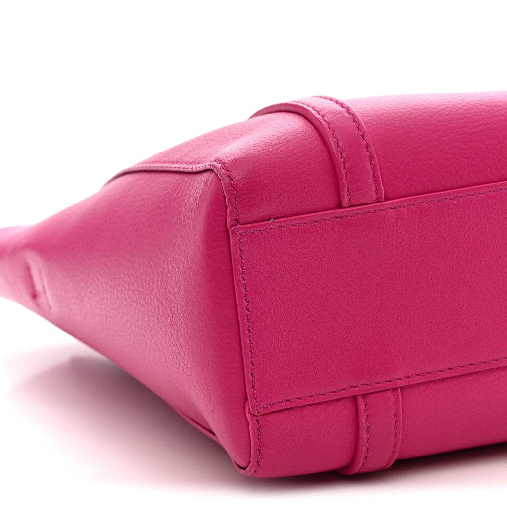 Balenciaga Calfskin XXS Everyday Tote Rose Magenta Black
