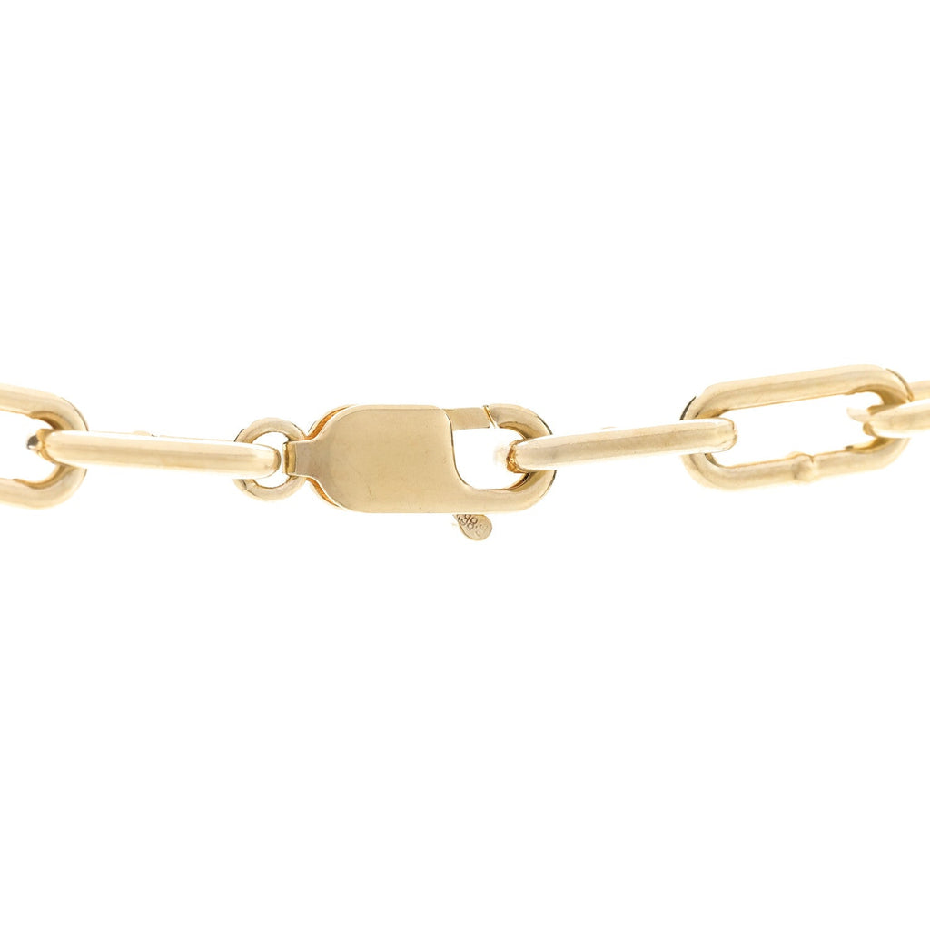 Bottega Veneta 18K Yellow Gold Sterling Silver Link Necklace Gold