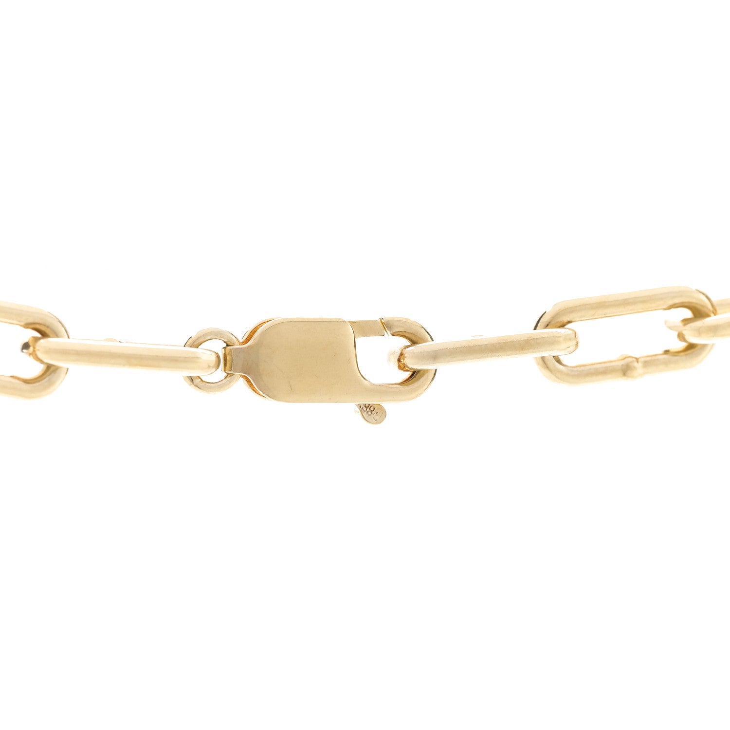 Bottega Veneta 18K Yellow Gold Sterling Silver Link Necklace Gold