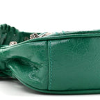 Balenciaga Agneau Arena Le Cagole Shoulder Bag XS Jade