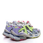 Balenciaga Mesh Rubber Womens Runner Sneakers 37 Multicolor