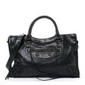Balenciaga Agneau Arena Storico Classic Hardware Medium Le City Black