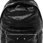 Balenciaga Agneau Classic Silver Hardware Backpack Black
