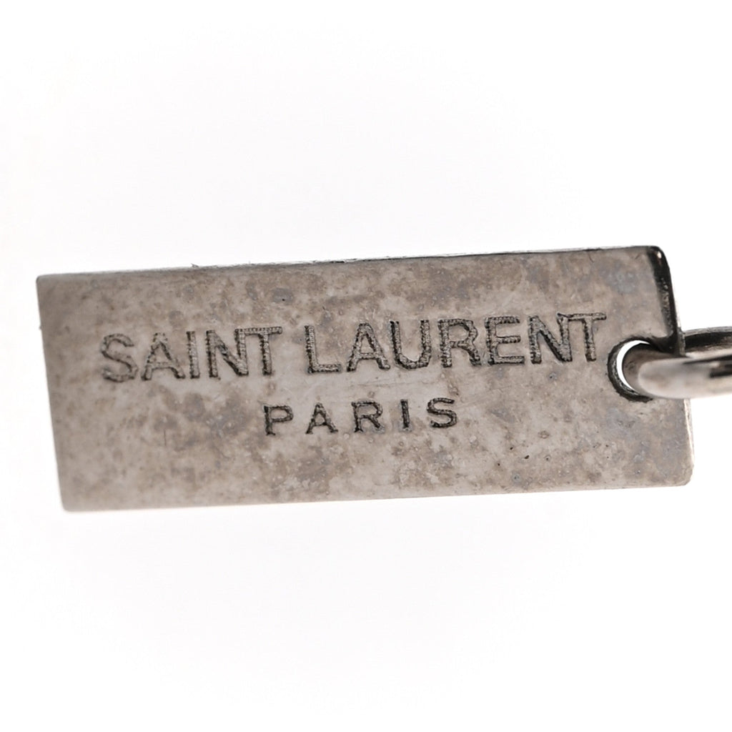 Saint Laurent Monogram Charm Bracelet Silver