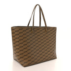 Balenciaga Coated Canvas BB Monogram Large Signature East West Shopper Bag Beige Brown
