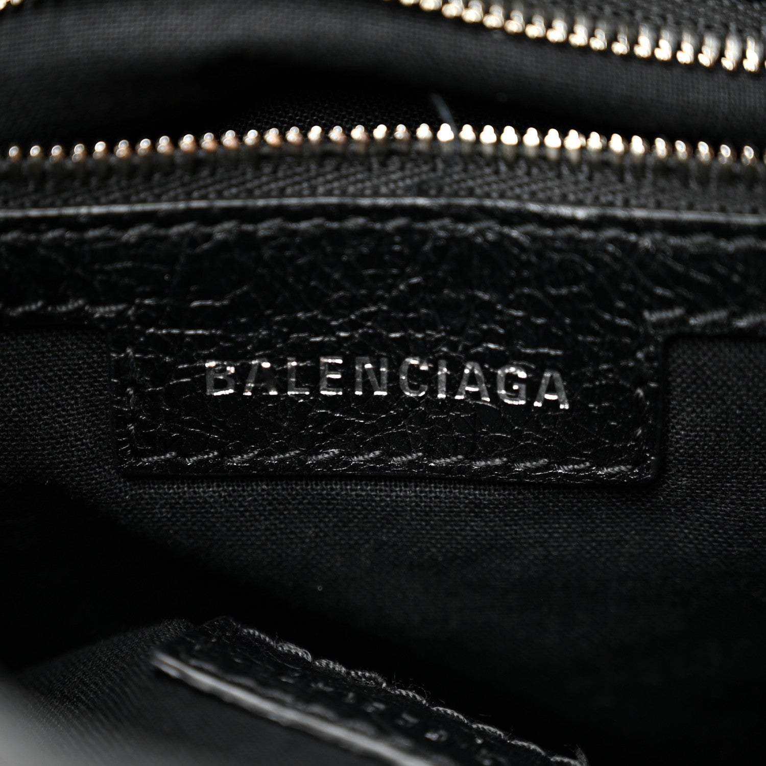 Balenciaga Agneau Arena Le Cagole Bucket Bag XS Black