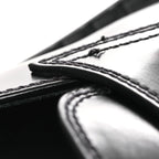Prada Spazzolato Triangle 40mm Loafer Mules 37 Black