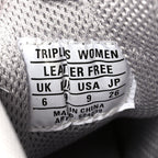 Balenciaga Metallic Fabric Mesh Womens Triple S Sneakers 39 Silver