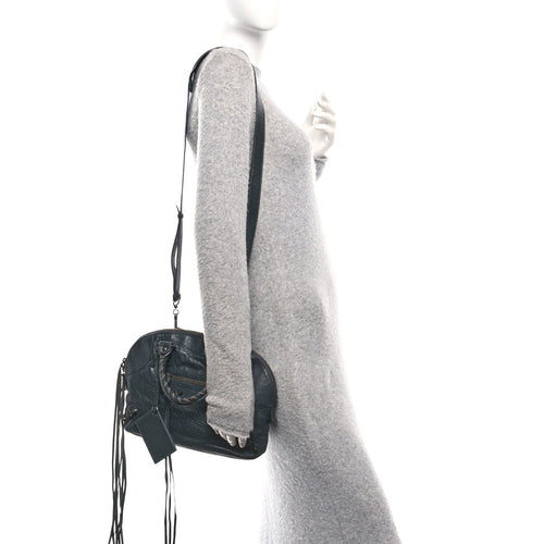 Balenciaga Agneau Classic Hardware Bowling Bag Anthracite