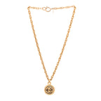 Chanel CC Pendant Necklace Gold