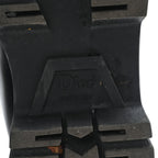Christian Dior Brushed Calfskin Shearling Dior Code Lug Sole 15mm Loafers 35.5 Black Natural