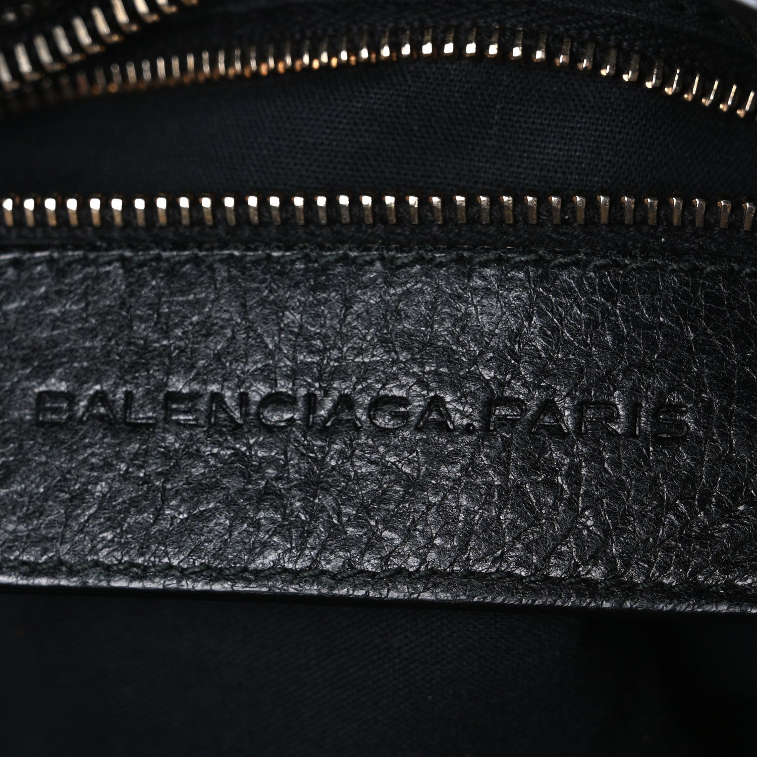 Balenciaga Agneau Giant 12 Rose Gold Hardware City Black