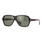 Saint Laurent Sunglasses Aviator Full Rim, Havana Frame and Grey Lens SL609CAROLYN002