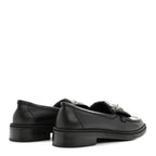 Chanel Lambskin Quilted CC Turnlock Loafers 38 Black
