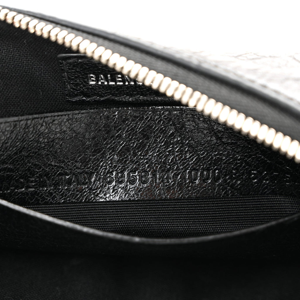 Balenciaga Agneau Arena Le Cagole Mini Purse With Chain Black