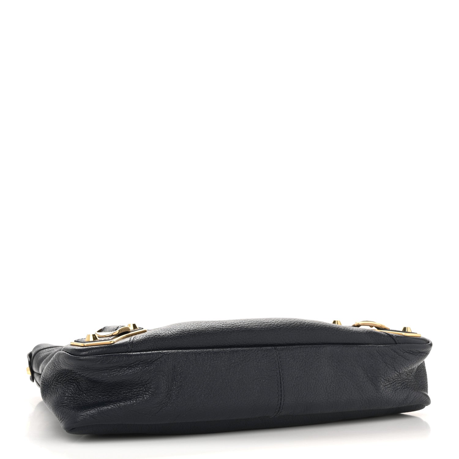 Balenciaga Chevre Gold Metallic Edge Hardware Town Bleu Nuit Dark Sea