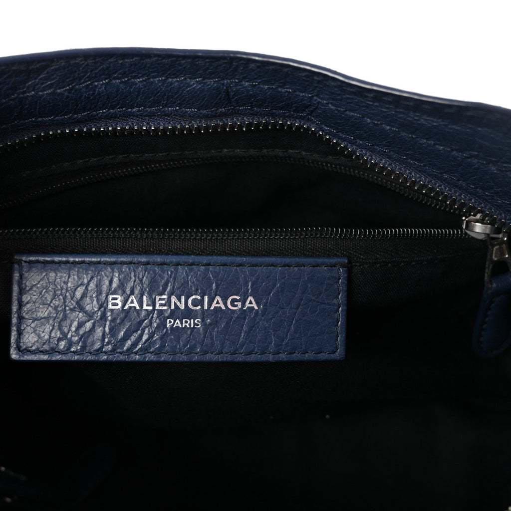 Balenciaga Agneau Giant 12 Silver Hardware S City Bleu Roi