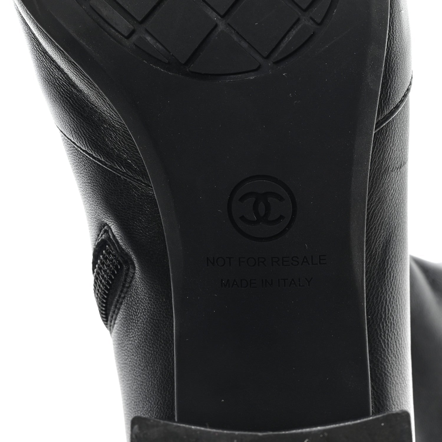 Chanel Stretch Lambskin Cap Toe CC Short Boots 39 Black