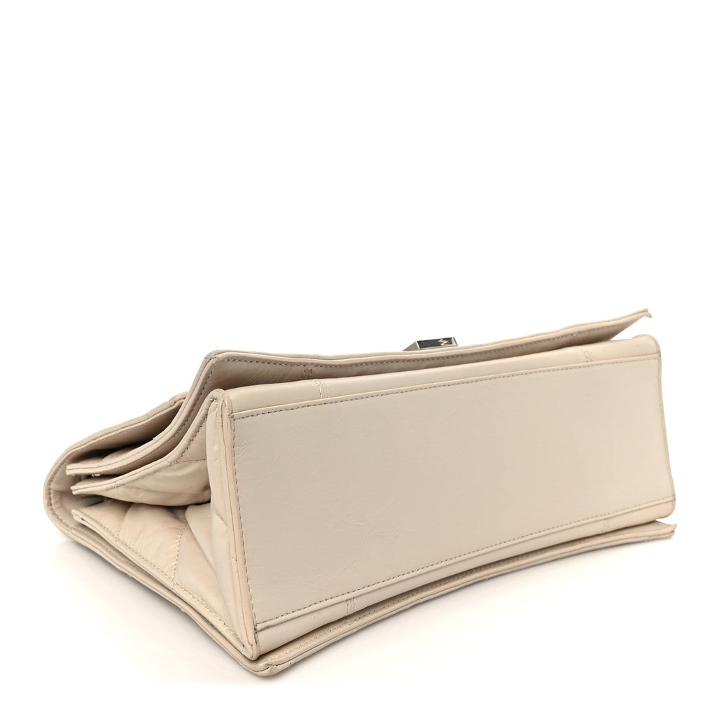 Balenciaga Crushed Calfskin Quilted Medium Crush Chain Bag Nude