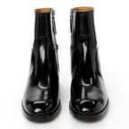 Gucci Brushed Calfskin Michelangelo Slim Horsebit Ankle Boots 36 Black