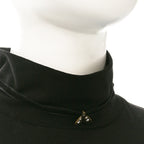 Christian Dior Velvet Ribbon Butterfly Choker Necklace Black