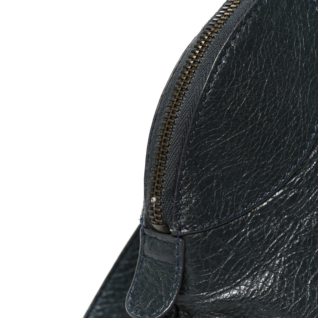 Balenciaga Agneau Classic Hardware Bowling Bag Anthracite