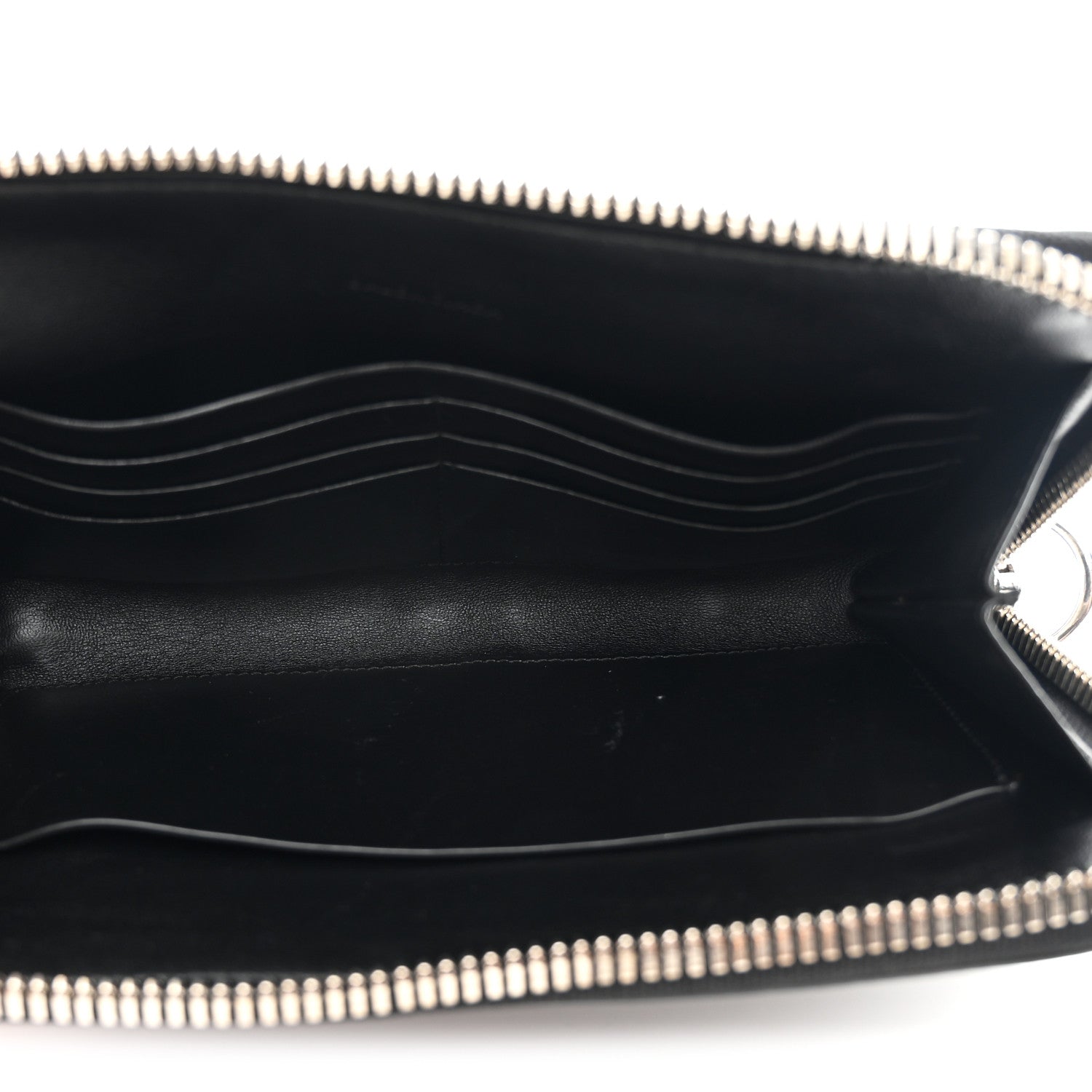 Balenciaga Calfskin Chain Cuff Wristlet Wallet Black